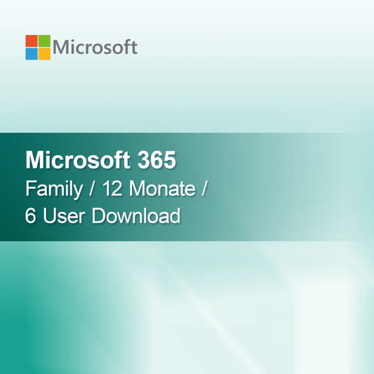 Microsoft 365 Family / 12 luni / 6 utilizatori Descărcare
