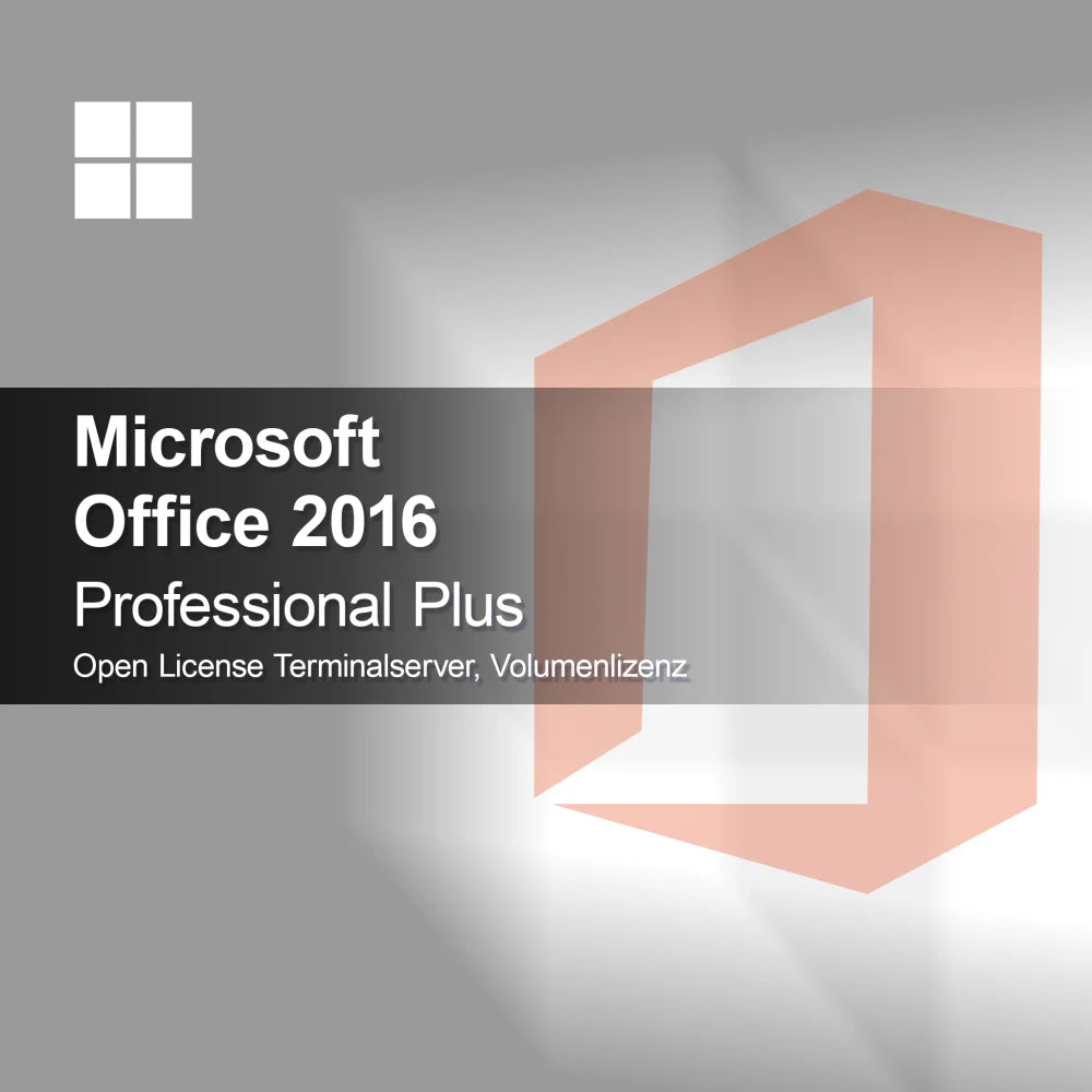 Microsoft Office 2016 Professional Plus Licență Deschisă Terminalserver, Licență în Volum
