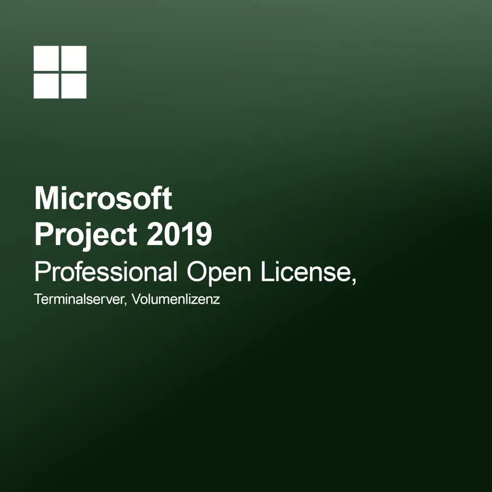 Microsoft Project 2019 Professional Licență Deschisă, Server Terminal, Licență de Volum