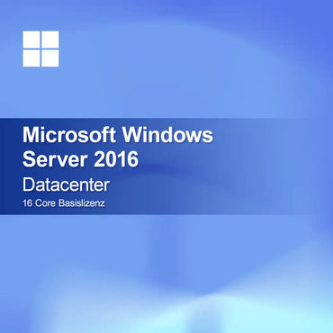 Microsoft Windows Server 2016 Datacenter 16 Core Licență de bază