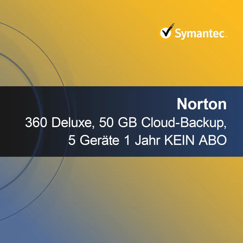 Norton 360 Deluxe, Backup Cloud de 50 GB, 5 dispozitive 1 an FĂRĂ ABONAMENT