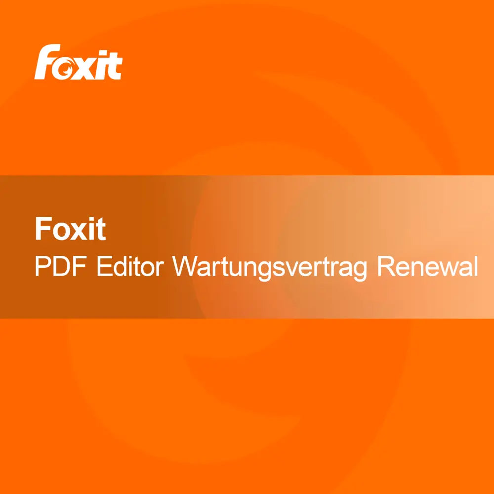 Reînnoire contract de mentenanță Foxit PDF Editor