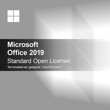 Microsoft Office 2019 Standard Licență Deschisă, compatibil cu Terminalserver, Licență de volum