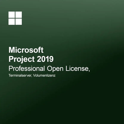 Microsoft Project 2019 Professional Licență Deschisă, Server Terminal, Licență de Volum