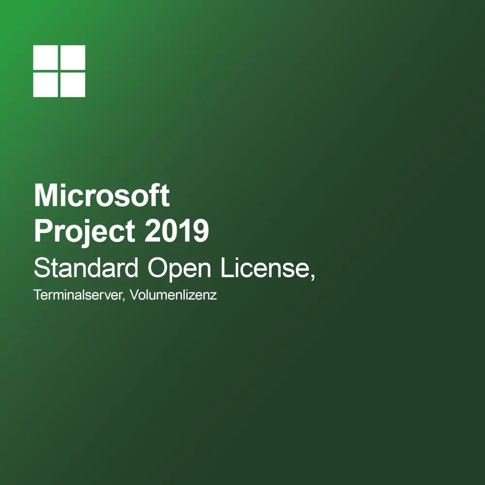 Microsoft Project 2019 Standard Licență Deschisă, Server Terminal, Licență de volum