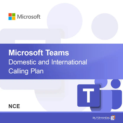 Plan de apeluri interne și internaționale Microsoft Teams (NCE)