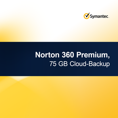 Norton 360 Premium, backup în cloud de 75 GB