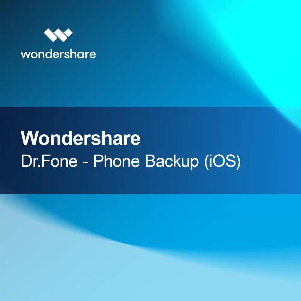 Wondershare Dr.Fone - Backup Telefon (iOS)